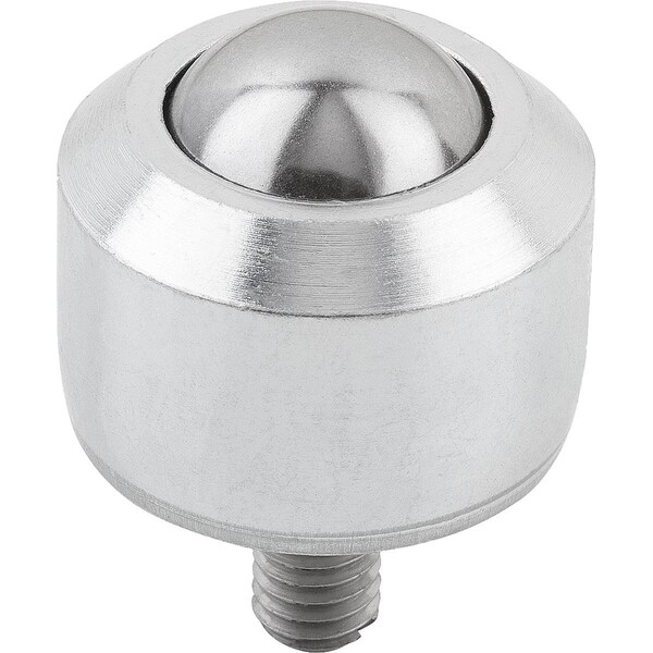 Kipp Ball Transfer Unit Mini D1=M06X12, Form:B Steel, Comp:Steel K0749.1216 - main